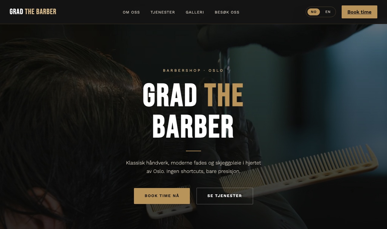 Podgląd strony GRAD The Barber